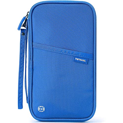 VanFn RFID Travel Passport Wallet, Family Passport Holder, Trip Document Organizer P.Travel