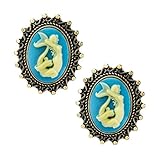 Aqua Mermaid Cameo Single Flare Plug 2G-1