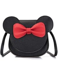 Little Girls Mini Crossbody Shoulder Bag Coin Purse Handbag with Cute Mouse Ear Bowknot