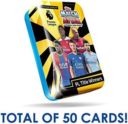 EPL 2018-19 Topps Match Attax Cards - Mega Tin (50 Cards, 15 Exclusive Cards + LE Gold) Look for Superstars Pogba, Kane, Salah, Ozil, Aguero & More!