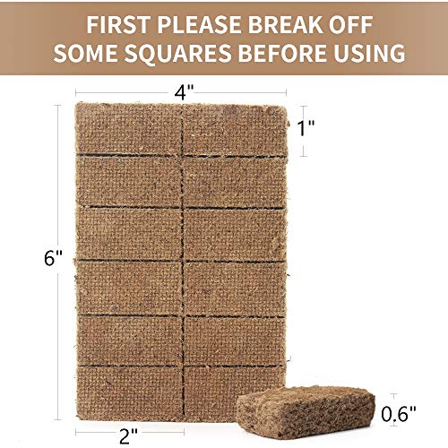 Natural Fire Starters 144 Squares Charcoal Starter for Grills Fireplace