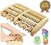 SPJ: Reflexology Acupressure Stress Relief Oriental 5 Wooden Foot Massage Roller Blood Circulation Promotion Plantar Fasciitis Care (10.7 X 6.5 X 1.8 inches)