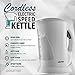Gourmia GK200 1.8 Qt Cordless Electric Supreme Kettle - Speed Boil - Auto Shutoff Boil Detect - 1500 Watts - 110V