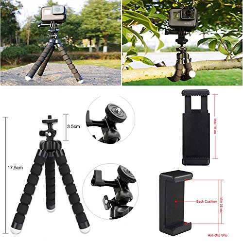 Hieha-23-Kit-Accesorio-Universal-de-Cmara-Deportiva-Action-CAM-Acuatica-Maletn-Estuche-Cinturn-Pecho-Arnes-Correa-Cabeza-Palo-Flotante-Trpode-para-Victsing-Campark-GoPro-Hero-Session-SJCAM