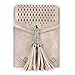 seOSTO Womens Small Crossbody Bag, Tassel Cell Phone Purse Holder Wallet For woman Girls