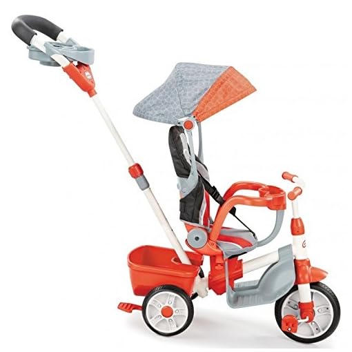 Little Tikes 5-in-1 Deluxe Ride & Relax, Reclining Trike - Red
