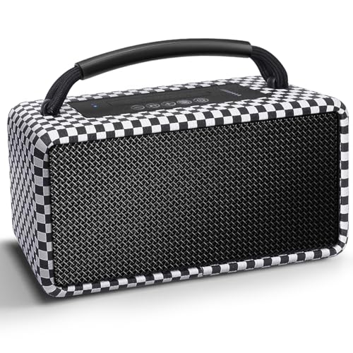 DINDIN Portable Bluetooth Speaker White Black
