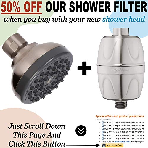 Pressure Boosting Shower Head High Pressure Water Saver Showerhead