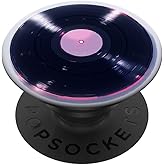Red Vinyl Record Player Vinyl Collector Retro Music Lover PopSockets Adhesive PopGrip