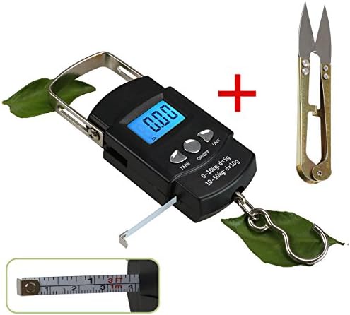 Fish Weighing Scales Hand held Digital Luggage Weight Scales Pocket Scale with Type Measure