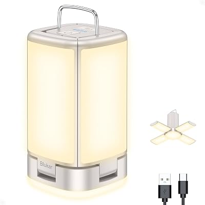 Blukar Rechargeable Camping Lantern 2000 Lumen 116 LEDs 7 Modes 4800mAh
