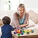 LotFancy Nuts and Bolts, 24pcs Fine Motor Skills Occupational Therapy Toys for Kids, Shapes and Colors Matching Toys, Montessori Building Construction Game with Storage Box for Baby and Toddlers