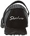 Skechers Women's Bikers-Ripples Mary Jane Flat, Black Knit, 8.5 M US