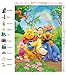 FHZON 5x7ft Winnie The Pooh and Friends Picture Background Rainbow Green Grass Leaves Photography Backdrop Children Baby Newborn Birthday Party Studio Video Prop LXFH274