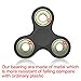 Moopai The Anti-Anxiety Fidget Spinner Helps Focusing Fidget Toys Premium Quality EDC Focus Toy for Kids & Adults Best Stress Reducer Relieves ADHD Anxiety and Boredom(Black)