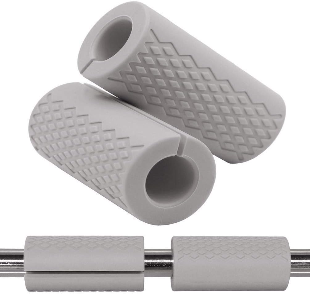 Greententljs Dumbbell Bar Handle Grips - Standard Bar Grips for Weight Lifting Fitness Strength Training - Arm Chest Workout Machines Grip (Blue, 1" Bar, Fat): Electronics