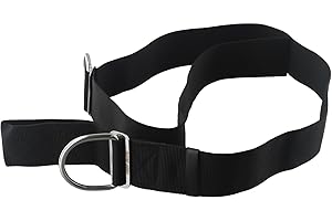 Scuba Diving Crotch Strap for BCD with Stainless Steel Buckle and D-For Ring, Adjustable Technical Diving Weight Belt Accesso