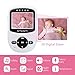 Video Baby Monitor with Night Vision Camera,Two Way Audio System,Temperature Sensor and Large Transmission Range