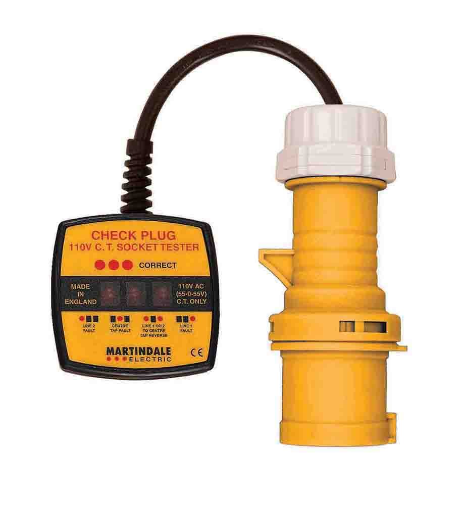 Martindale CP301 110V 16A Industrial Socket Tester,Yellow