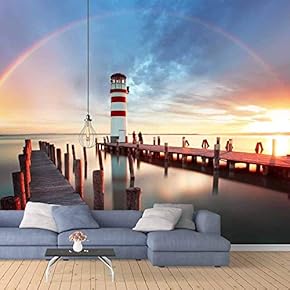 Wall Mural The Seaside Lighthouse Removable Wallpaper Wall Sticker for Bedroom Living Room - 66x96 inches