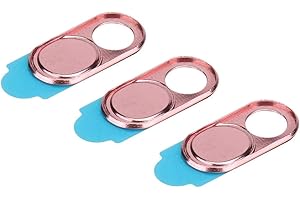 Webcam Cover 3pcs Ultra Thin Metal Lens Cover Anti-Hacker Privacy Security Suitable for Smartphones Tablets Desktops Laptops(