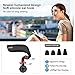 Bluetooth Headphones Sport, Wireless Earbuds with Mic Sweatproof Super Bass and Noise Cancelling Magnetic Earphones with Removable Ear Hook Cancellation for Cell Phones Workout Running (Red)
