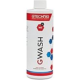 Gtechniq Car Shampoo. Auto W1 GWash Shampoo for Cars. Dirt and Stain Remover Car Cleaning Kit with Pink Grapefruit Fragrance. 100% Biodegradable Foam Cleaner, Wheel Cleaner and Screen Wash - 500ml