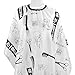 CCbeauty Japanese Style Barber Cutting Cape Hairdressing Salon Hairstylist Cloth Black