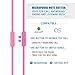 SoundPEATS Earphones In-Ear Headphones Noise Cancelling Earbuds Headphones - M20 Gold/pink