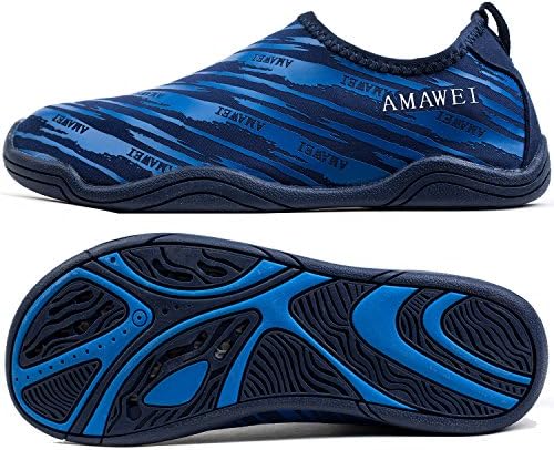 Kids Water Shoes for Boys Girls Slip on Swim Shoes Lightweight Quick Dry Comfotable Beach Sports Aqua Sock for Pool Surfing Walking