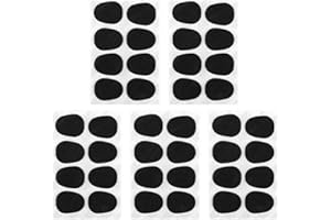 ONWON Onown 40 Pieces Alto/Tenor Saxophone and Clarinet Mouthpiece Cushion Food-Grade Sax Mouthpiece Patches Pads Cushions 0.8 mm Thick Rubber Strong Adhesive