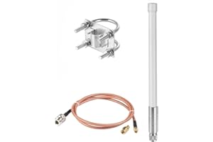 5dBi 915MHz for LoRa Antenna with Low-Loss Cable, IP65 Fiberglass Outdoor for Meshtastic, Helium Hotspot for Nebra for Bobcat