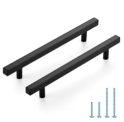 JOY DECOR 60 Pack 6-1/4 Inch Matte Black Square
