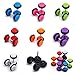 Tanyoyo 8pair 16PCS Acrylic Barbell Stud Earrings Fake Cheater Illusion Plug Earrings