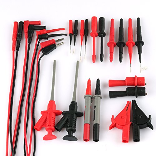 Micsoa Test Leads Kit, Digital Multimeter Leads Set Automotive Test Leads with Alligator Clips Professional Multimeter Accessories