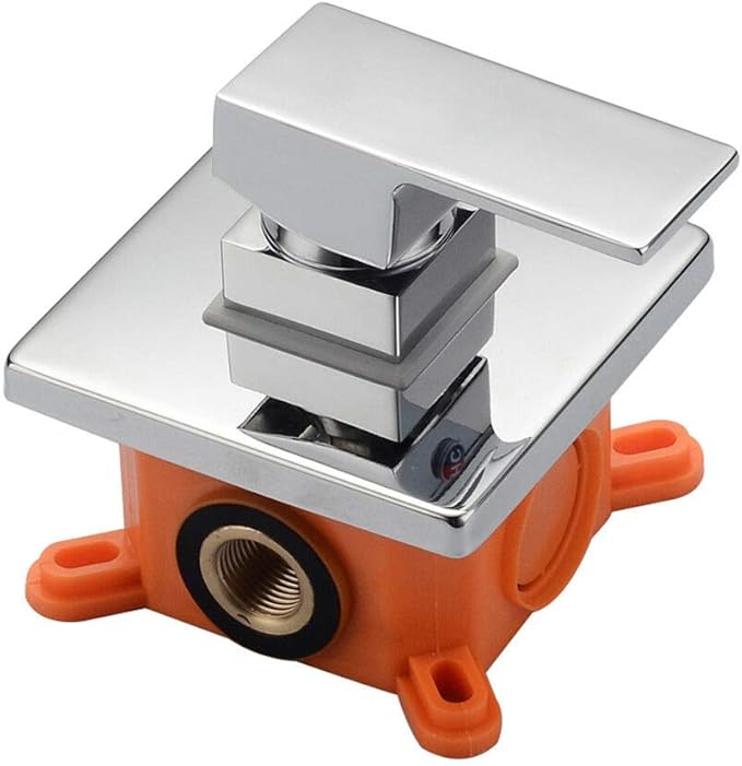 Embedded Shower Valve Wall Mount Mixing Diverter 1way Single Function（Four Tube）