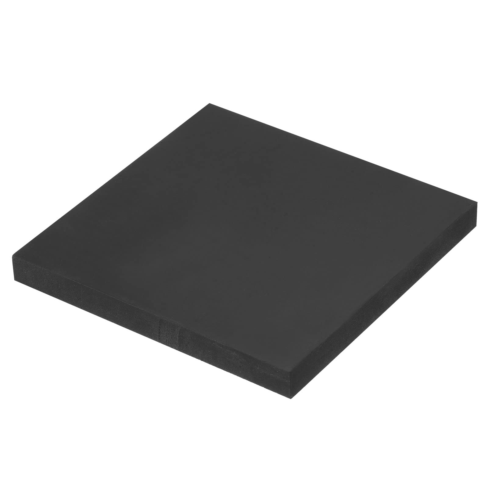 PATIKIL Bench Block 4"x4"x0.4", Rubber Square Stamping Base for Jewelers Hammering, Shaping, Chasing, Flattening Metals, Black