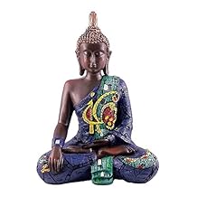 Buda figura decorativa de fibra de vidrio