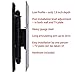 VideoSecu TV Wall Mount Tilt Swivel Low Profile 1.9