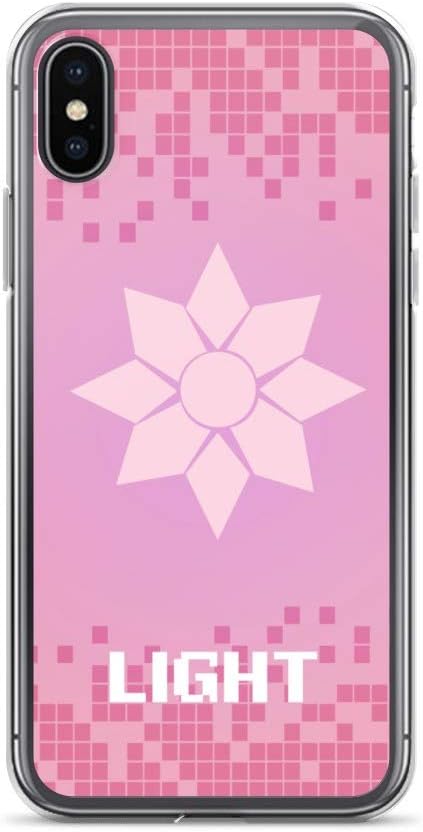iPhone X/XS Case Anti-Scratch Japanese Comic Transparent Cases Cover Digimon Light Crest Anime & Manga Graphic Novels Crystal Clear