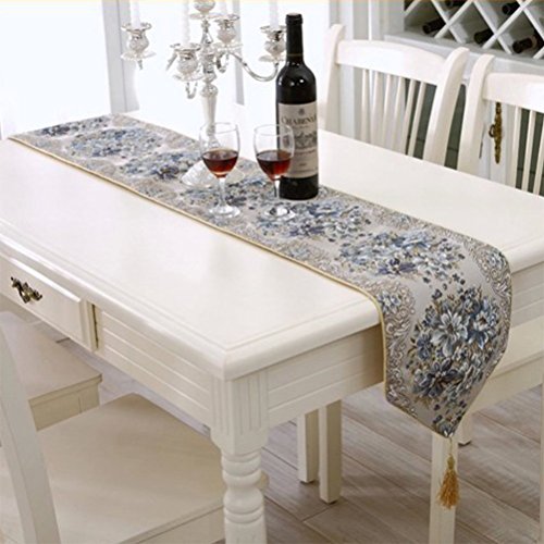 European style table runner,bluetop christmas table run…