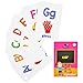 Star Right Alphabets Flash Cards with Pictures, 36 Cards, with 1 Ring, for Ages Pre-K & K