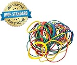 Get Organized 1/2 lb Pack of Colorful Rubber Bands - Assorted Dimensions, Multi Color Variety- Ideal for Tye Dye - By