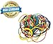 Get Organized 1/2 lb Pack of Colorful Rubber Bands - Assorted Dimensions, Multi Color Variety- Ideal for Tye Dye - By