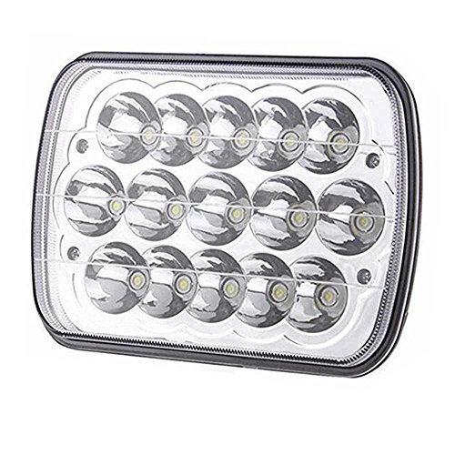 Pair 7x6 Inch LED Headlight Hi Lo Beam For International Harvester 4700 4800 4900 8100
