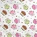 Trend Lab Print Flannel Crib Sheet, Owl