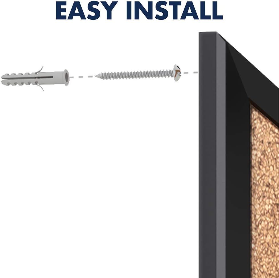 Quartet Cork Board, Bulletin Board, 2' x 1.5' Corkboard, Black Frame (2301B) : Office Products