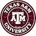 University of Texas A & M (retro) Collegiate Embossed Metal Circular Sign CS60104
