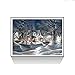 Usstore  5D Diamond Painting Full Drill,Ice and Snow Diamond Picture Handwork DIY Diamond Painting Cross Stitch Pictures Arts Craft for Home Decor Bedroom Living Decor Gift (C)