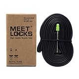 MEETLOCKS®700x25/28C Road Bike Inner Tube, Fully Thread Presta Valve, Standard 32mm, 40mm, Long 60mm Presta Valve with Solid Brass Stem for Deep Section Rims, Fits 700x25/28mm Road Tire, Durable and Reliable Butyl Inner Tube for Road Cycling, Training and Commuting(1pc/2pcs/4pcs pack)
